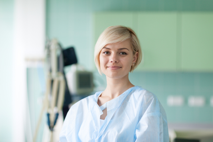 woman about to have plastic surgery